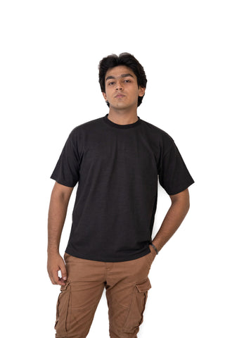 Black Plain Baggy shirt