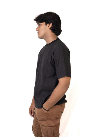 Black Plain Baggy shirt