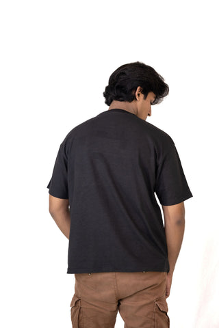 Black Plain Baggy shirt