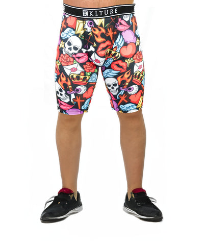 Men's Cartoon Graffiti Boxer